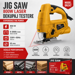 ban co bn247 dekupaj testere 800w lazerli jig saw elektrikli dekupaj testere ahşap metal kesim
